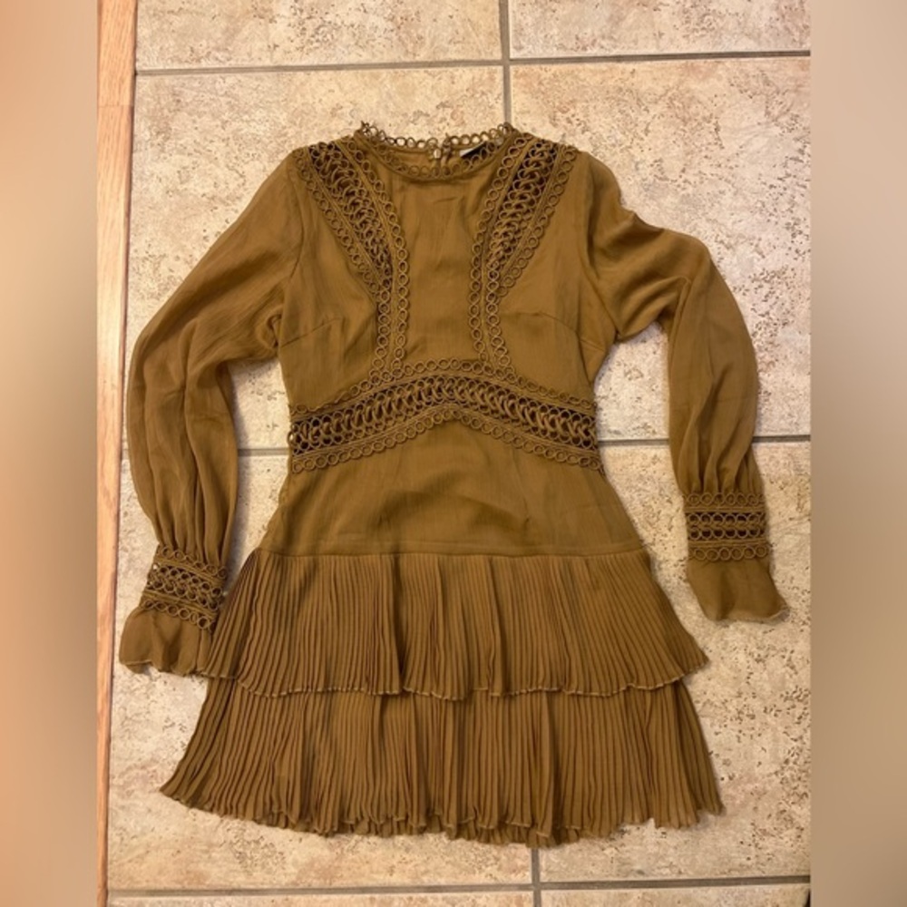 ASOS Tan Mini Dress 4